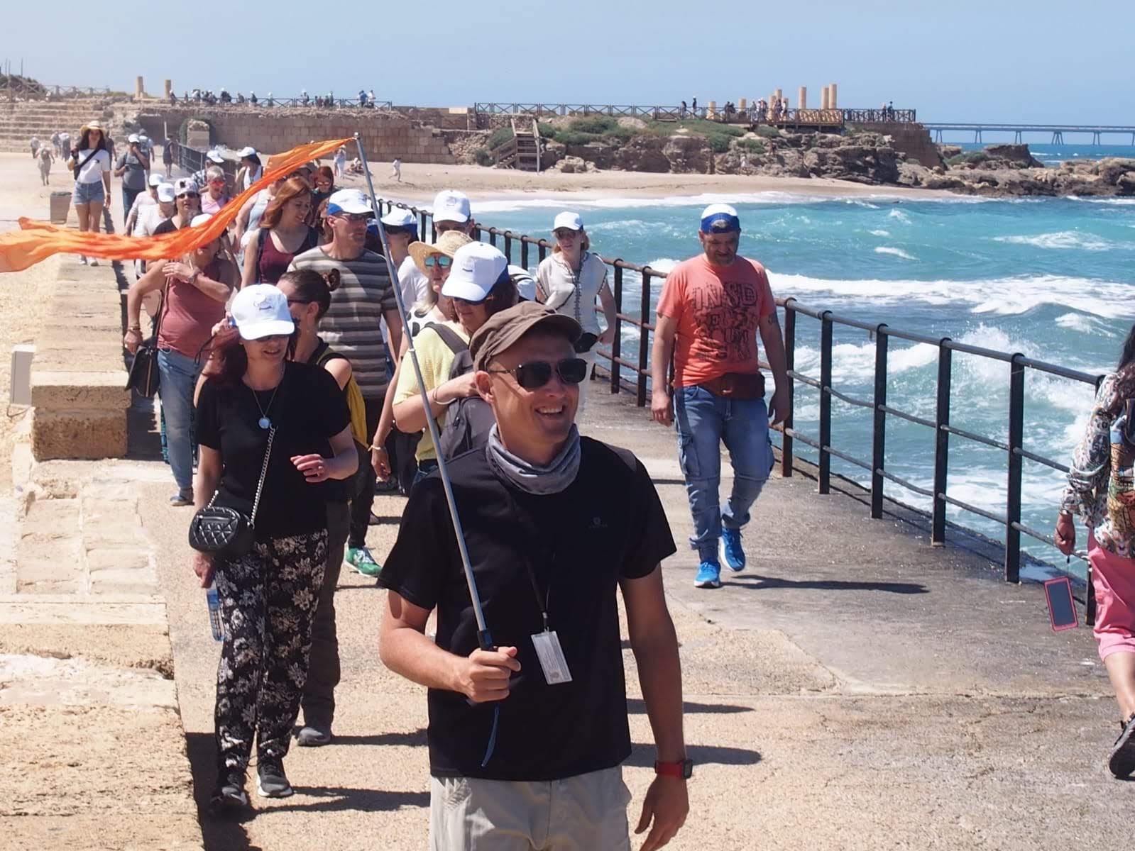 Picture of me touring a group of tourists